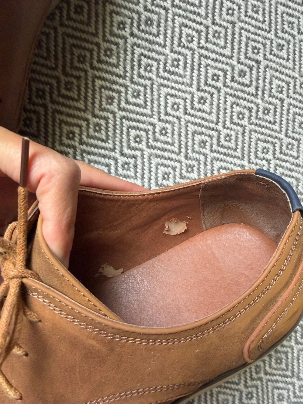 Men's Tan Casual Lace-Up Shoes